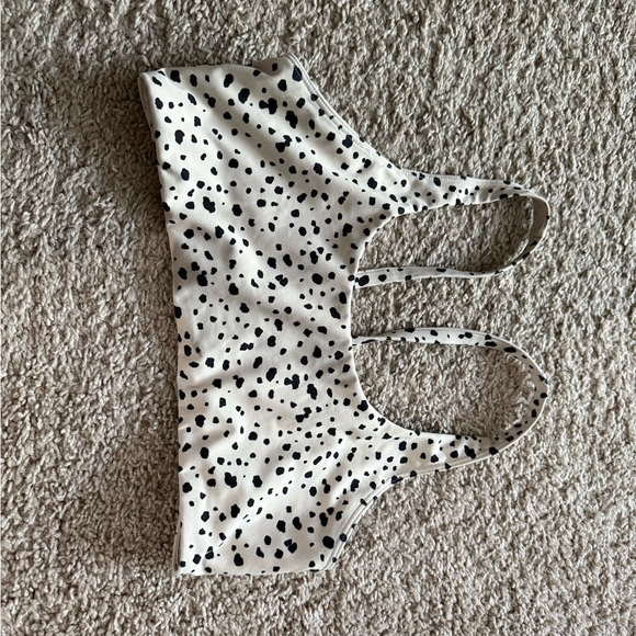 Vuori Black and White Spotted Bra - Picture 1 of 3